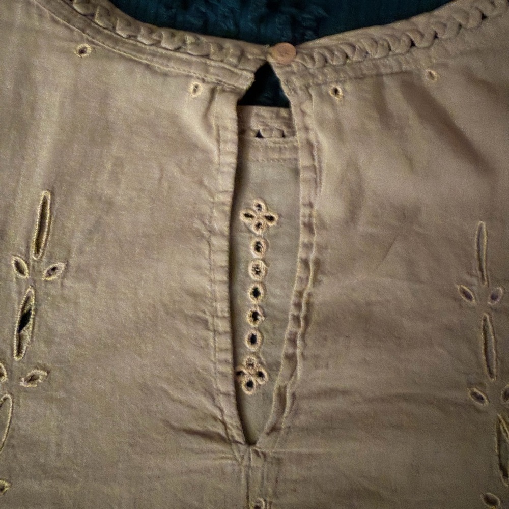 IRO Beige Embroidered Blouse - Picture 2 of 16